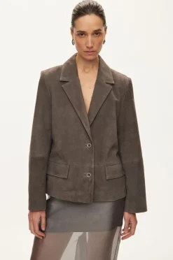 Dame Oval Square Kylie Suede Blazer