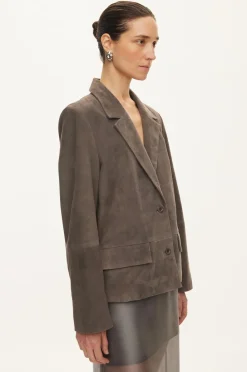 Dame Oval Square Kylie Suede Blazer