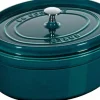 Staub La Cocotte Cocotte 37 cm / 8 l, Oval, La-Mer-Turkis-Blågrøn, Sale