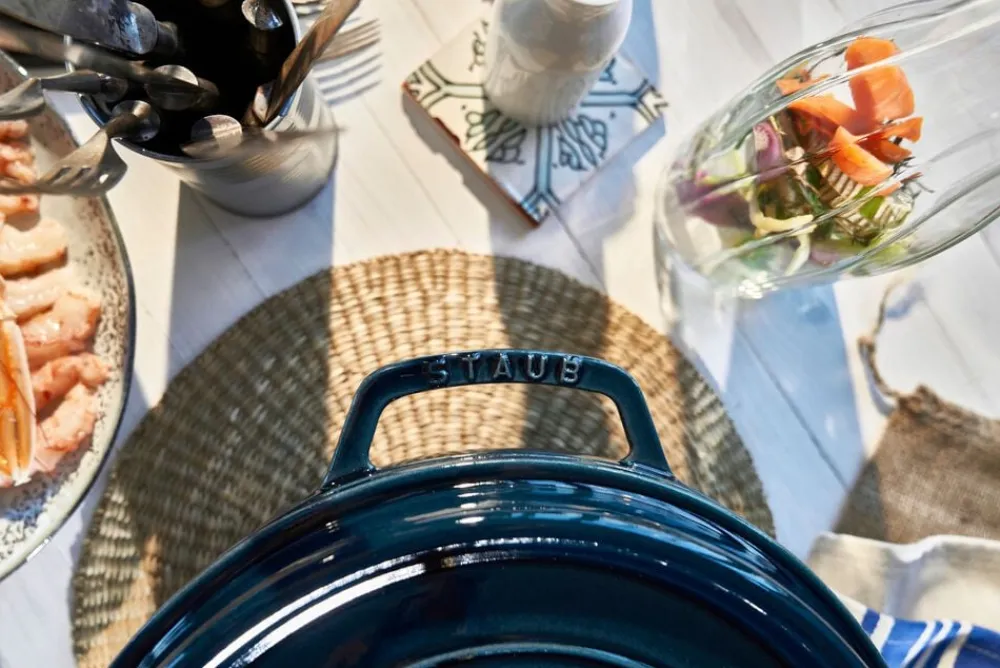 Staub La Cocotte Cocotte 28 cm / 6,75 l, Rund, La-Mer-Turkis-Blågr Sale