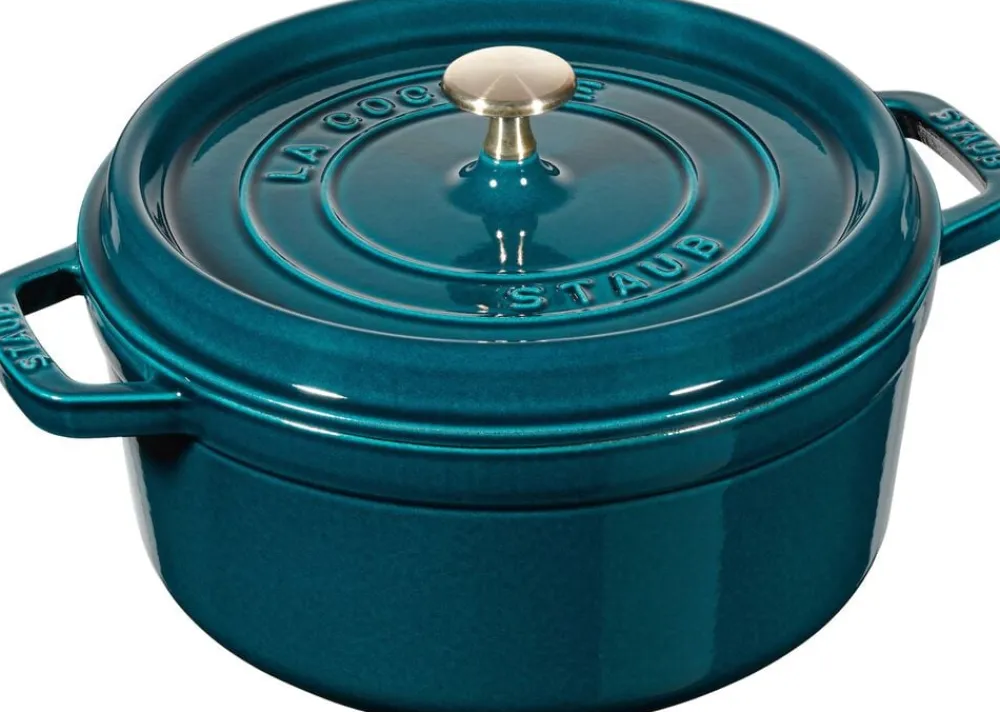 Staub La Cocotte Cocotte 28 cm / 6,75 l, Rund, La-Mer-Turkis-Blågr Sale