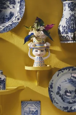 Lady with hat Vase H20. 5 cm blå><noscript><img width=