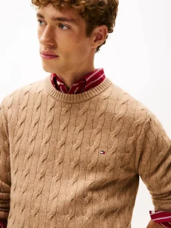 Tommy Hilfiger LAMBSWOOL BLEND CABLE CREW