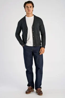 Lindbergh Lambswool button cardigan Grå New