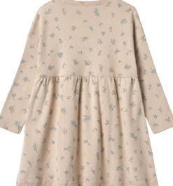 Langærmet Jersey Kjole Emmy>Wheat Online