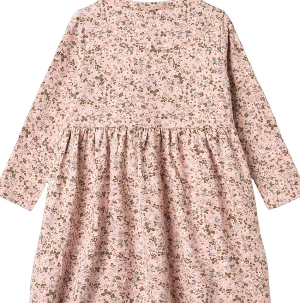 Wheat Langærmet Jersey Kjole Sessa Rose powder flowers New