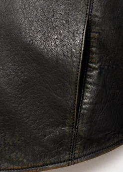 MANGO Lapels leather jacket Black Online