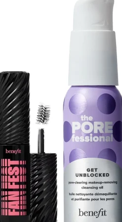 Lash, Cleanse, GO - Gavesæt med mini mascara og Cleansing Oil>Benefit Cosmetics Clearance