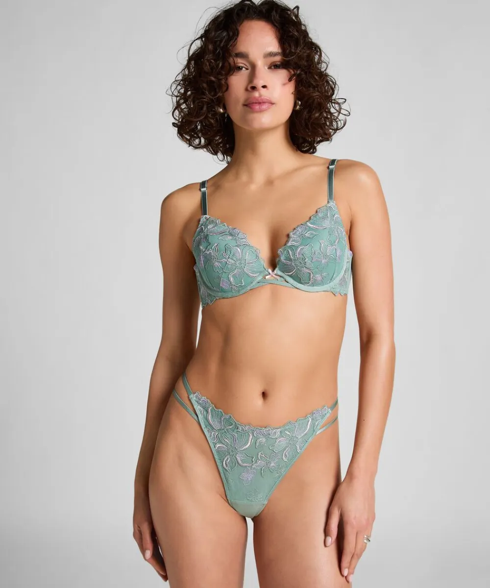 Hunkemöller Lauren High-Leg string Iceberg green Online