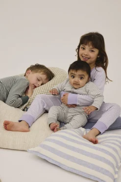 Magasin du Nord Collection Laurits 9G baby bodysuit Light grey mel / star white stripe New