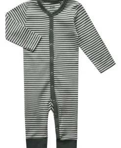 Magasin du Nord Collection Laurits 9G baby bodysuit Balsam green / star white stripe New