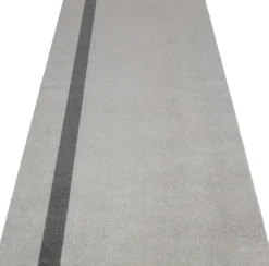 Løber, 130x90 cm, stripe vertical lysegrå/steelgrey><noscript><img width=