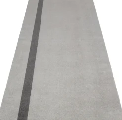 Tica Copenhagen Løber, 90x200 cm, stripe vertical lysegrå/steelgrey