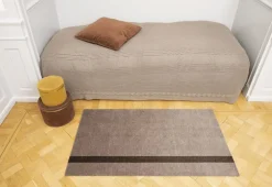 Tica Copenhagen Løber, 67x120 cm, stripe vertical sand/brun Sale