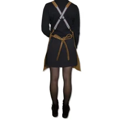 Læderforklæde Suspender Serie Apron Vintage Camel>DutchDeluxes Online