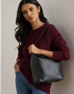 Lauren Ralph Lauren Leather Large Tasha Bucket Bag Sort Online