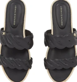 LEATHER ROPE ESPADRILLE MULE><noscript><img width=