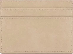 MANGO Leather-effect card holder Light beige Outlet