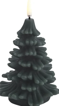 Uyuni LED candle christmas tree, Pine green, Smooth, 9x12 cm 2/12