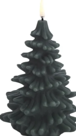 Uyuni LED candle christmas tree, Pine green, Smooth, 10x15 cm 2/12 Online