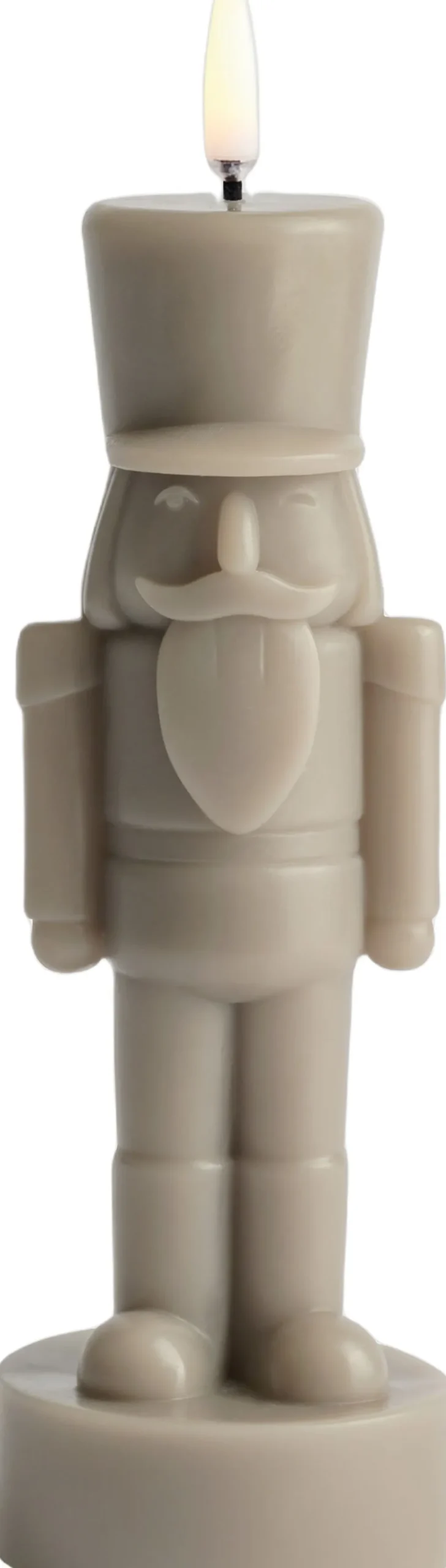 Uyuni LED candle, Nutcracker, Sandstone, Smooth, 7x21 cm New