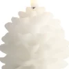 Uyuni LED candle Pine cone, Nordic White, Smooth, 7x7 cm