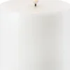 Uyuni LED Pillar Candle - Nordic White - 10,1 x 10 cm New
