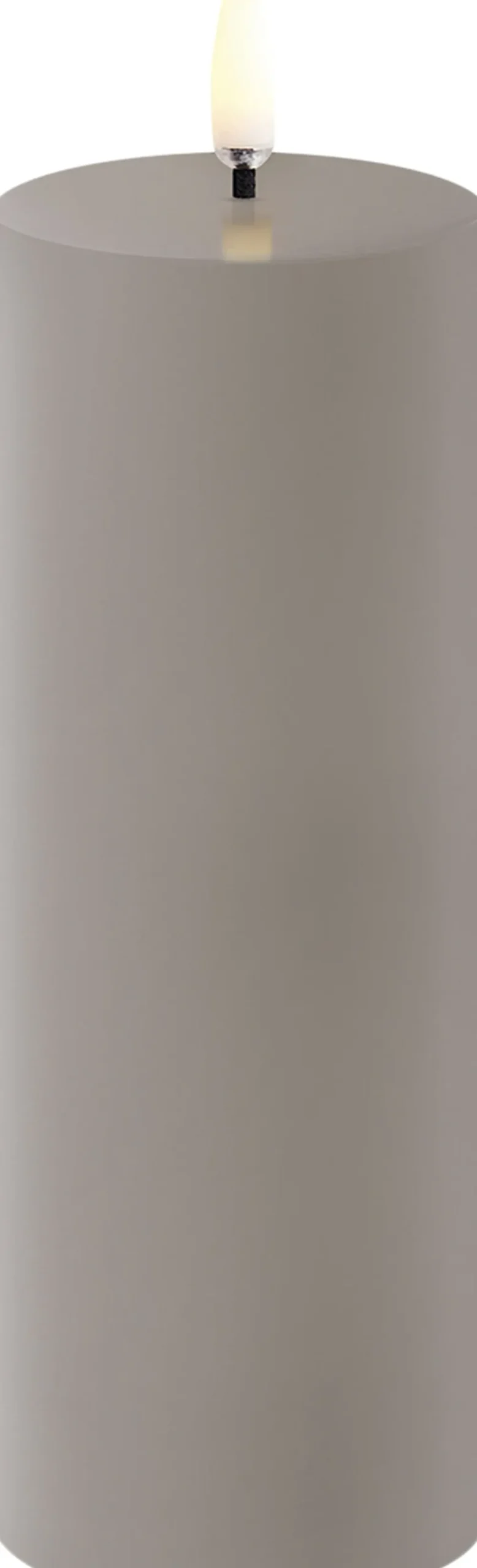 Uyuni LED pillar candle, Sandstone, Smooth, 5,8x15,2 cm