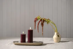 LED pillar candle, Wine red, Smooth, 5,8x15,2 cm><noscript><img width=