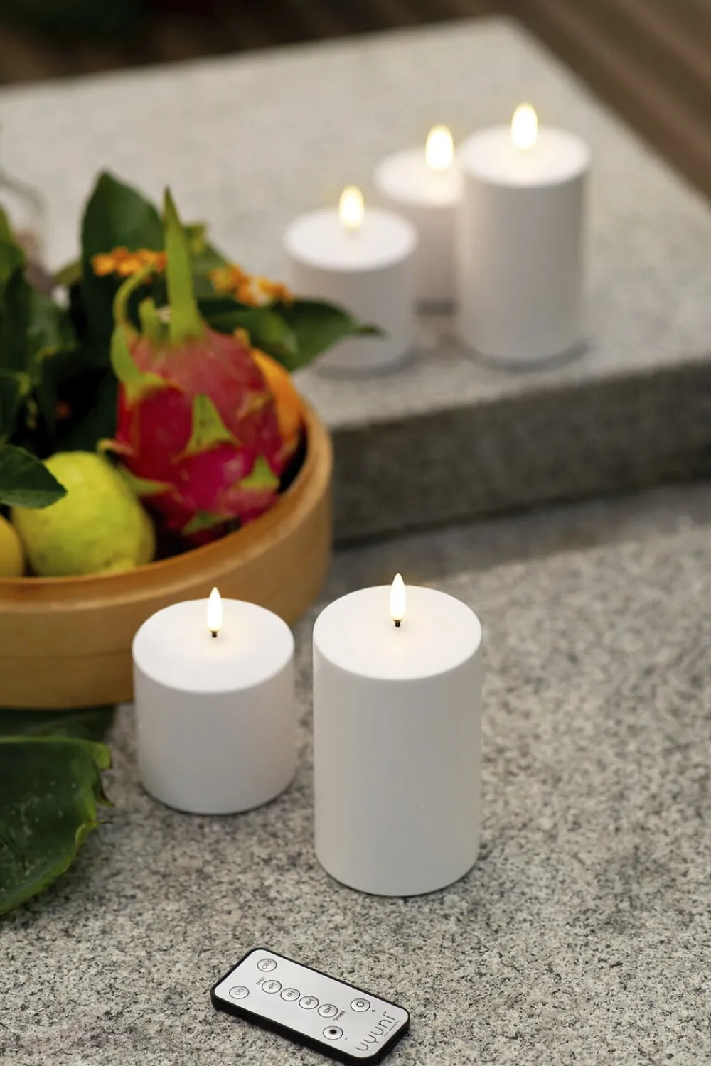 Uyuni LED Taper Candle - twin pack - Nordic White - 2,3 x 20 cm Online