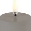 Uyuni LED tealight 400~ battery incl. , Plain black wax, Smooth, 4x2,1 cm Online