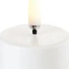 LED tealight 400~ battery incl., Nordic white wax, Smooth, 4x2,1 cm>Uyuni
