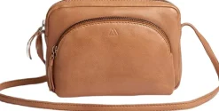 Markberg Lenea Cross. Bag, Soft Vin. Tan w/br. gold Outlet