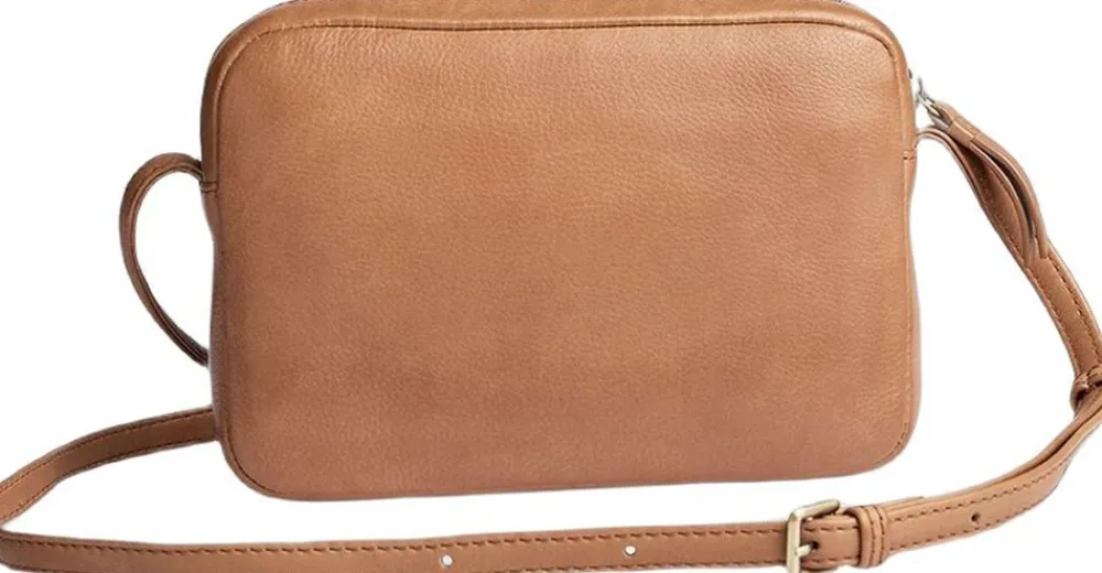 Markberg Lenea Cross. Bag, Soft Vin. Tan w/br. gold Outlet