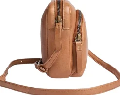 Markberg Lenea Cross. Bag, Soft Vin. Tan w/br. gold Outlet