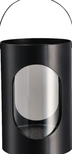 Ekta Living Light house lantern, Medium, Black,16,5x24 cm