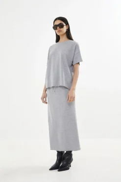 Dame Rabens Saloner Light stretch long skirt - Hanni