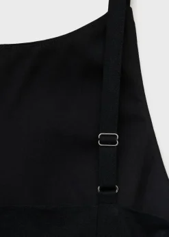 Dame MANGO Linen cotton blend draped dress