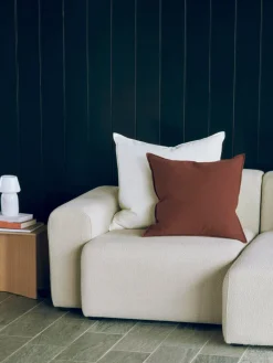 Hay Linen Cushion-50 x 50-Iron red