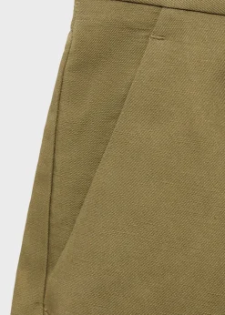 Linen-blend suit bermuda shorts><noscript><img width=