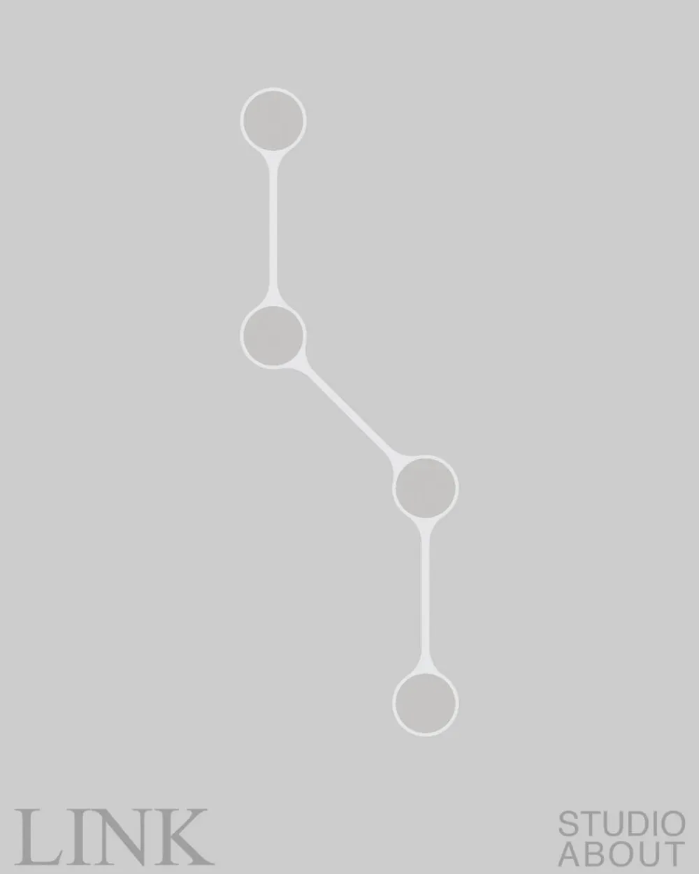 LINK, CANDLE HOLDER, POLISHED ALUMINIUM, 11060P>Studio About Hot