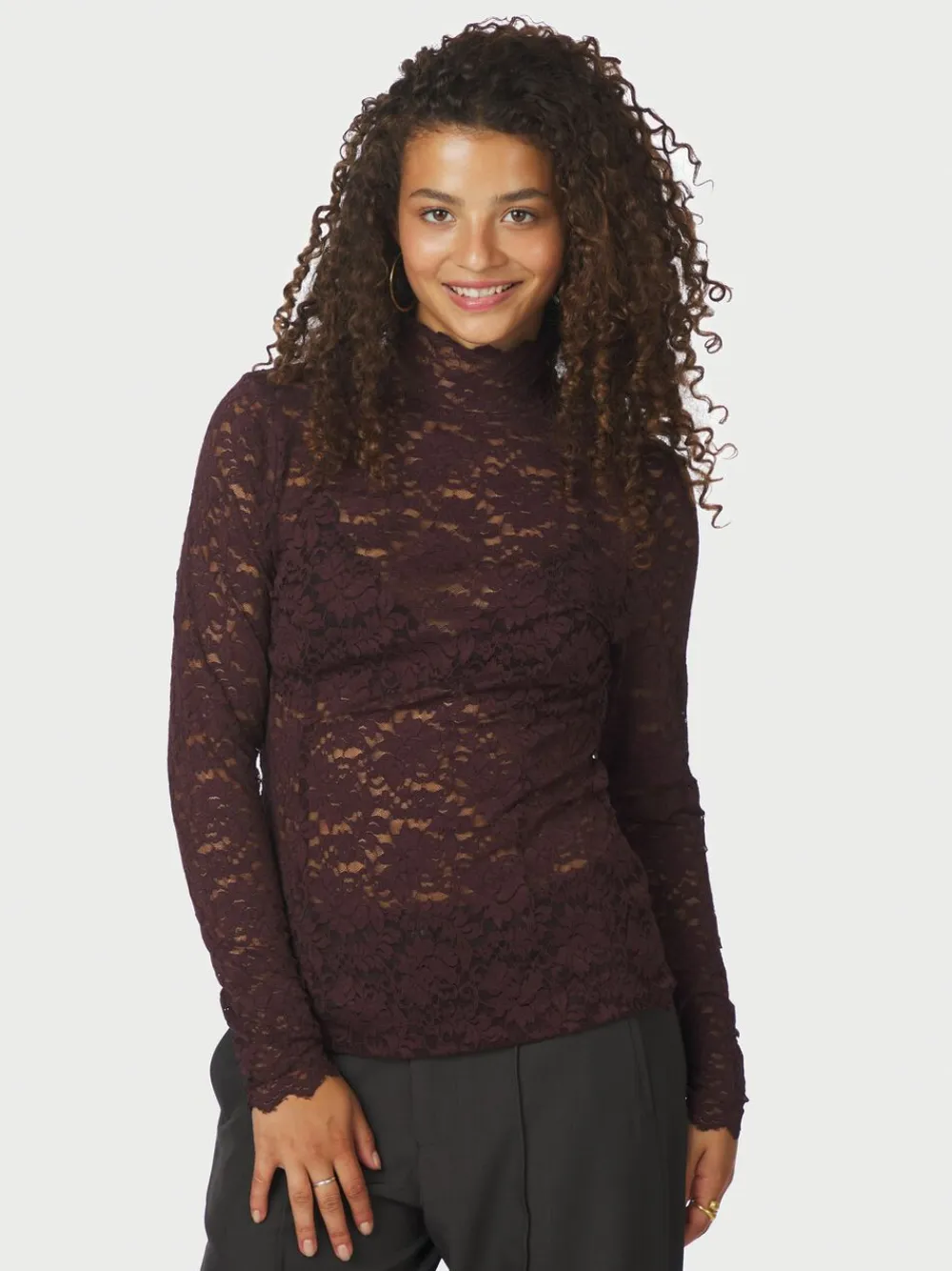 Dame Neo Noir Liza Laceflower Blouse