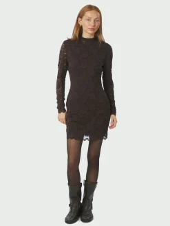 Neo Noir Lizette Laceflower Dress Chocolate brown Clearance