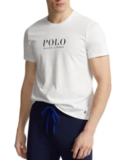 Polo Ralph Lauren Logo Cotton Jersey Sleep Shirt