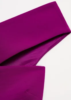 MANGO Long jumpsuit with asymmetrical nec Medium purple Online