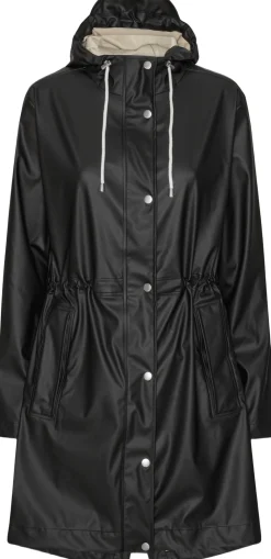 ILSE JACOBSEN Long Parka Rain Jacket Black beauty Online