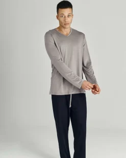 Impetus Long Sleeve Pyjama Soft Premium Light grey Outlet