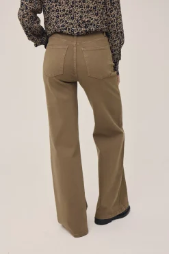 Lova M127 Højtaljet jeans med brede ben - Økologisk bomuld GOTS><noscript><img width=