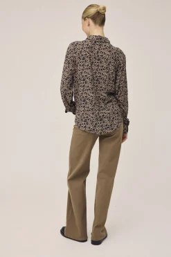 Lova M127 Højtaljet jeans med brede ben - Økologisk bomuld GOTS><noscript><img width=