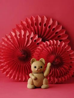 Lucie Kaas Lucky cat - oak Clearance